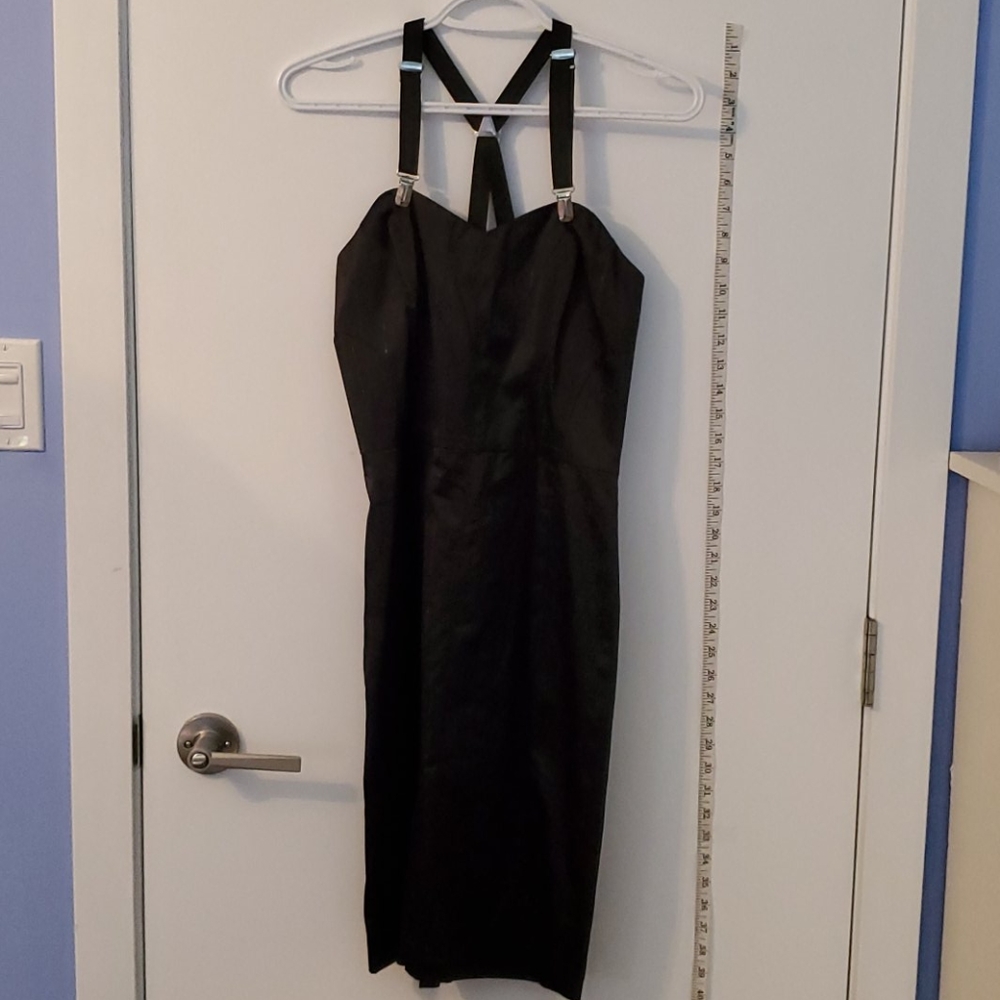 EUC Black Pinstripe Betsey Johnson Dress